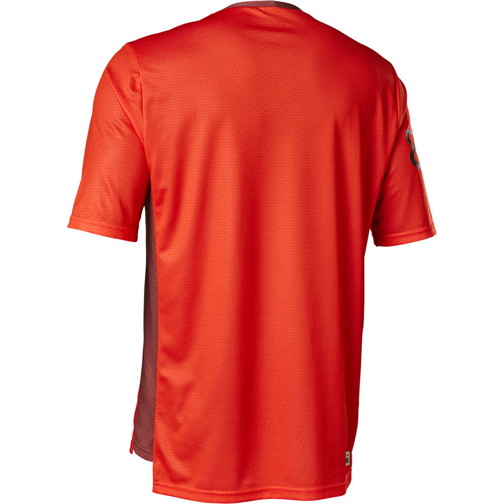 Fox Defend Short Sleeve Jersey - XL - Moth Fluorescent Red