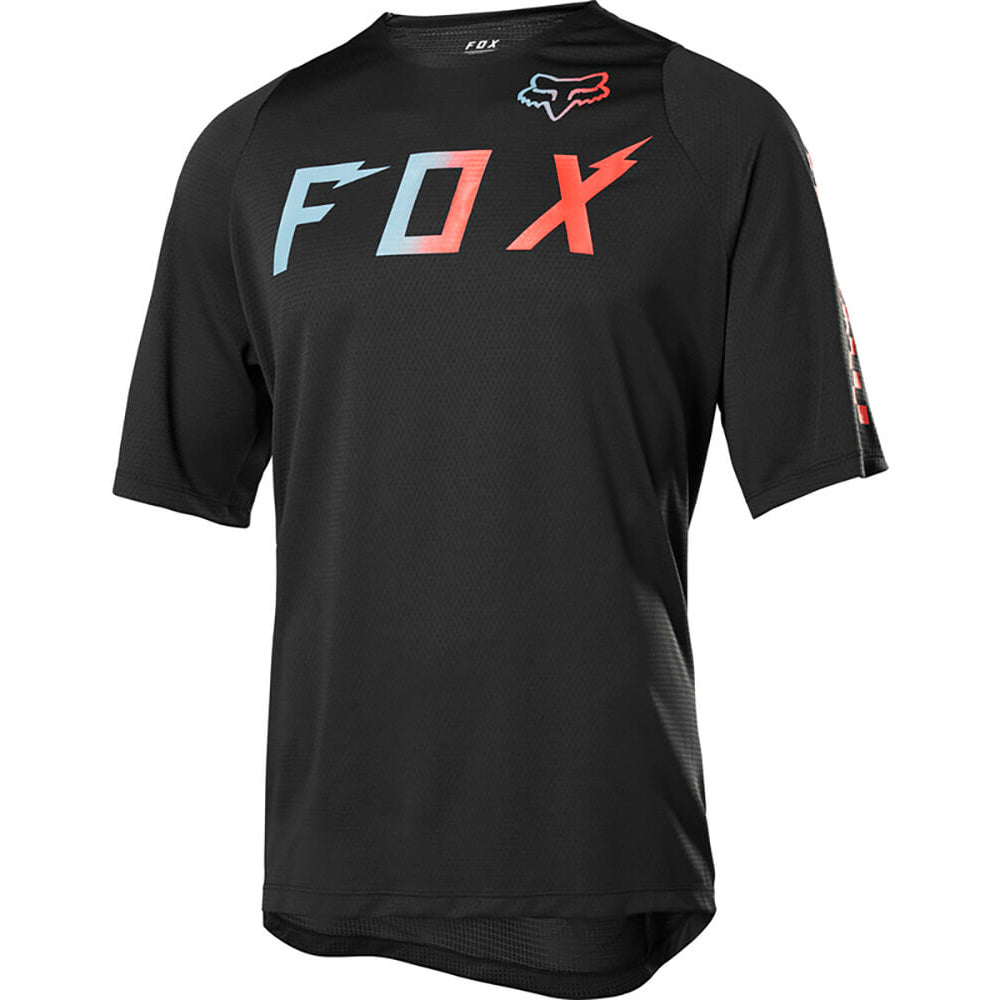 Fox Defend Short Sleeve Jersey - L - Wurd Black