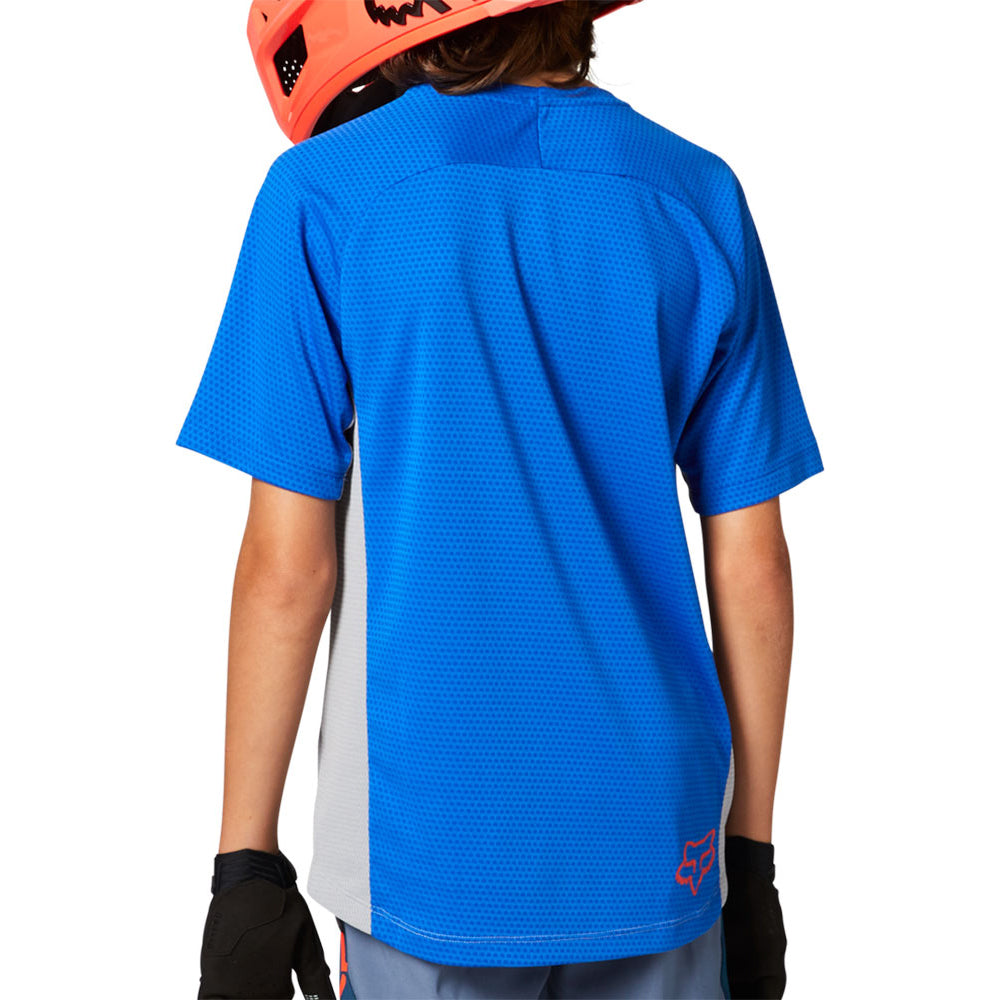 Fox Defend Youth Short Sleeve Jersey - XL - Steel Grey