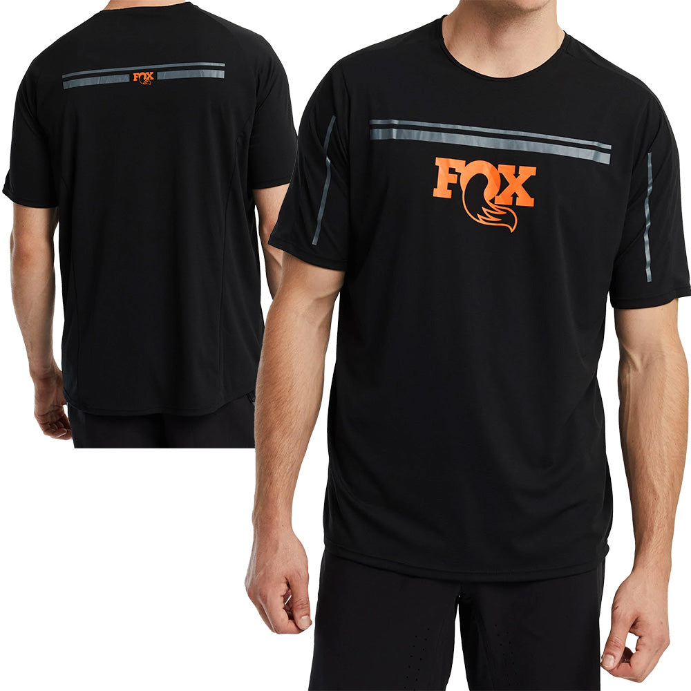 Fox Factory Hightail Short Sleeve Jersey - L - Black