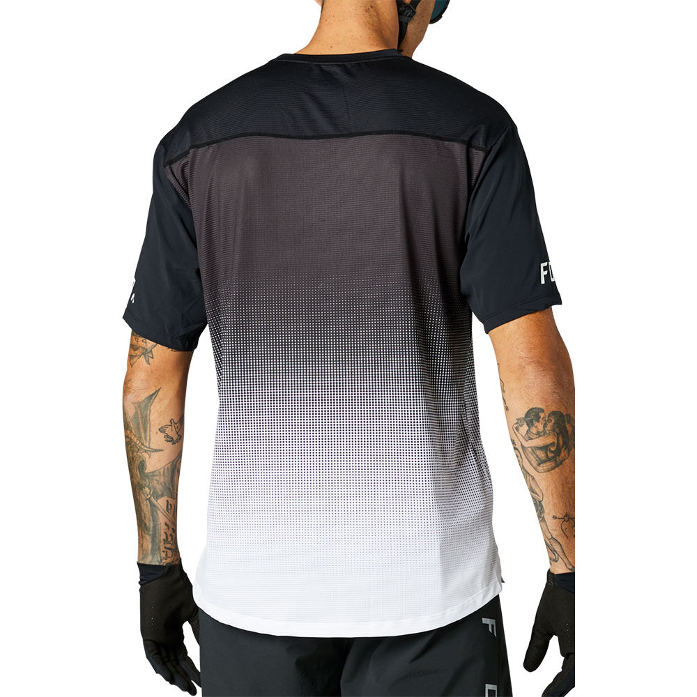 Fox Flexair Short Sleeve Jersey - S - Black - White