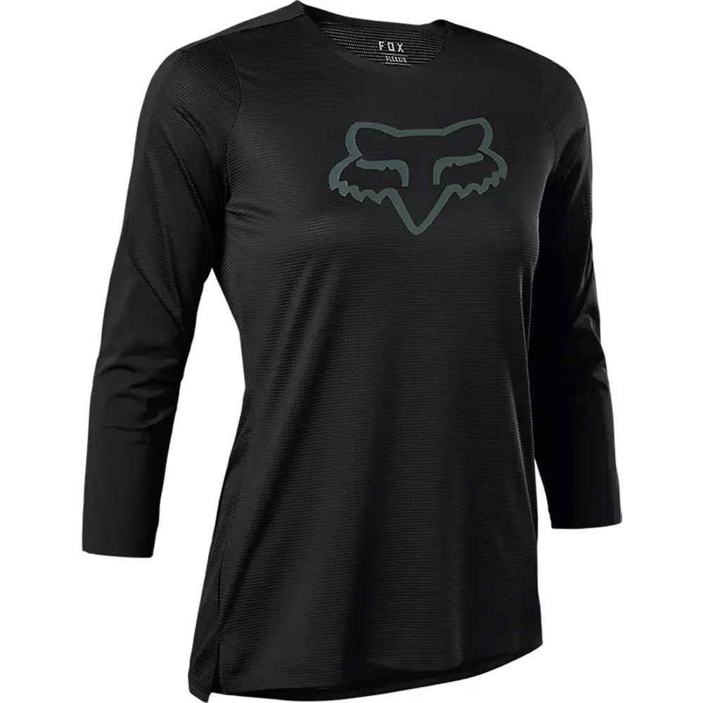 Fox Flexair Women's 3-4 Sleeve Jersey - Women's M - Black