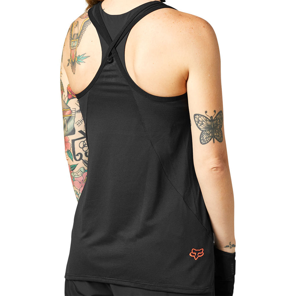Fox Flexair Women's Tank Jersey - S - Black