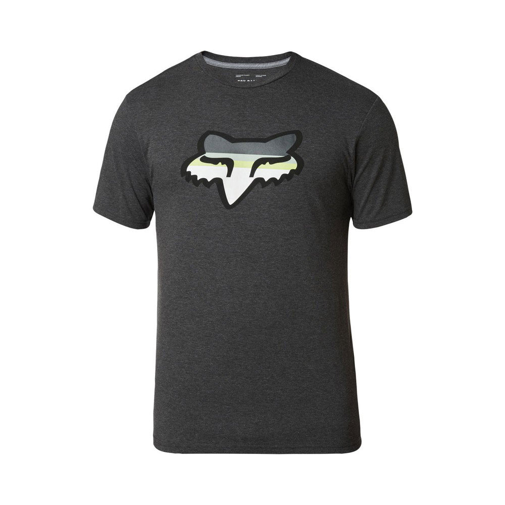 Fox Head Strike Short Sleeve Tech Tee - S - Heather Black