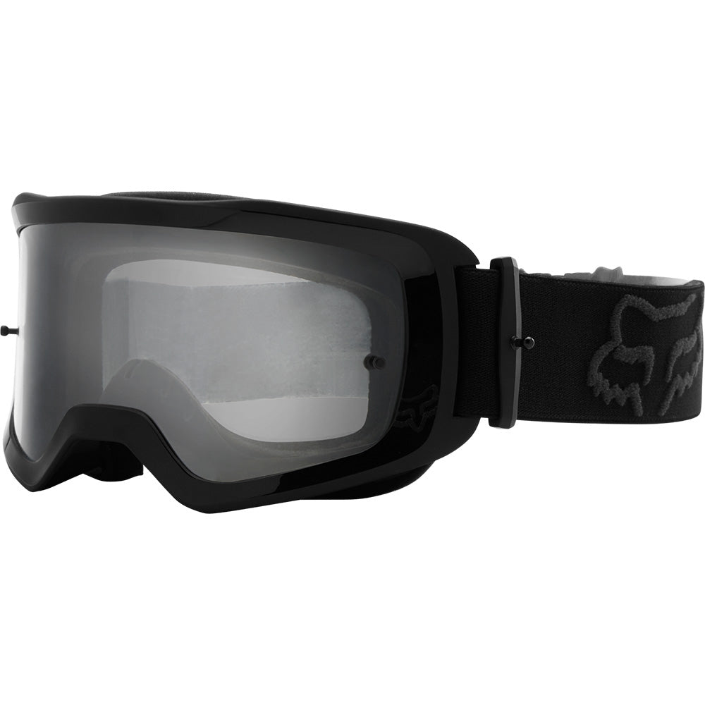 Fox Main Youth Goggles - One Size Fits Most - Stray Black - Orange - Clear Lens