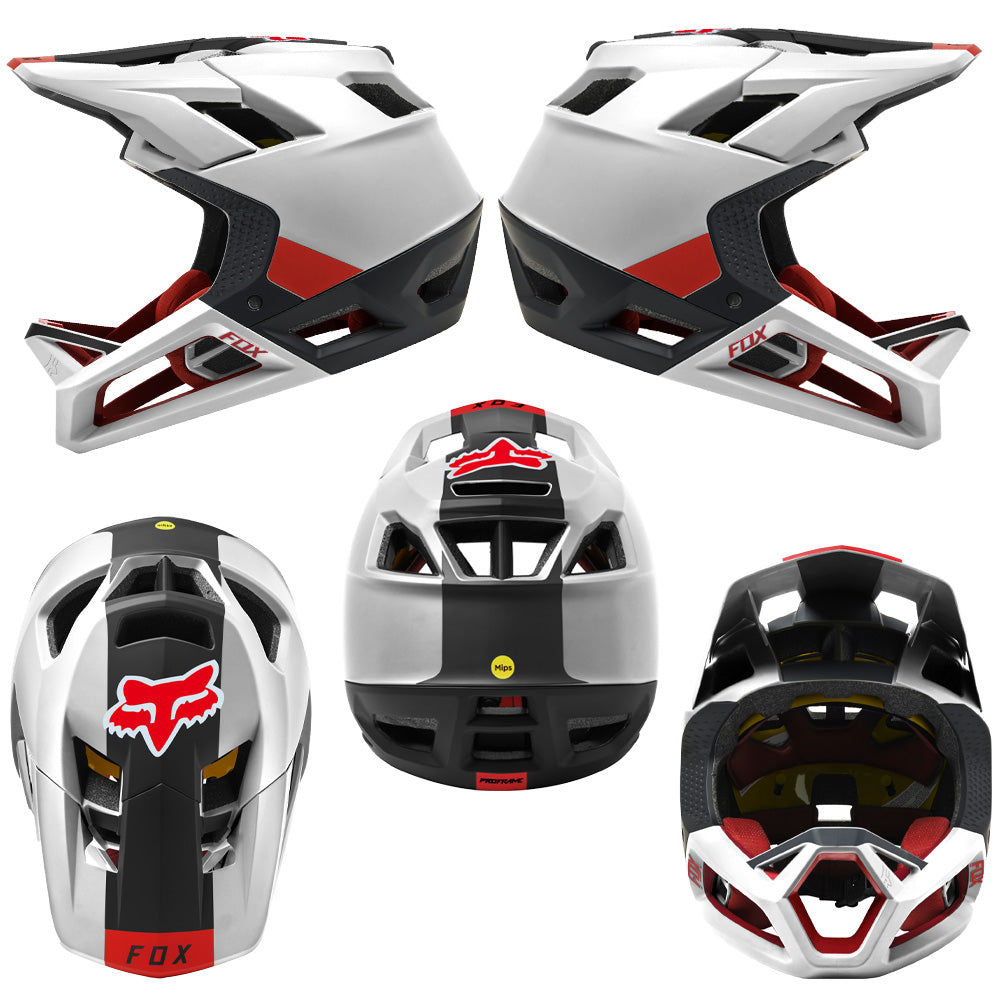 Fox Proframe MIPS Helmet - XL - Blocked Black - White