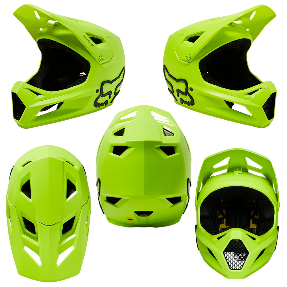 Fox Rampage MIPS Helmet - L - Fluorescent Yellow - AS-NZSÂ 2063-2008 Standard
