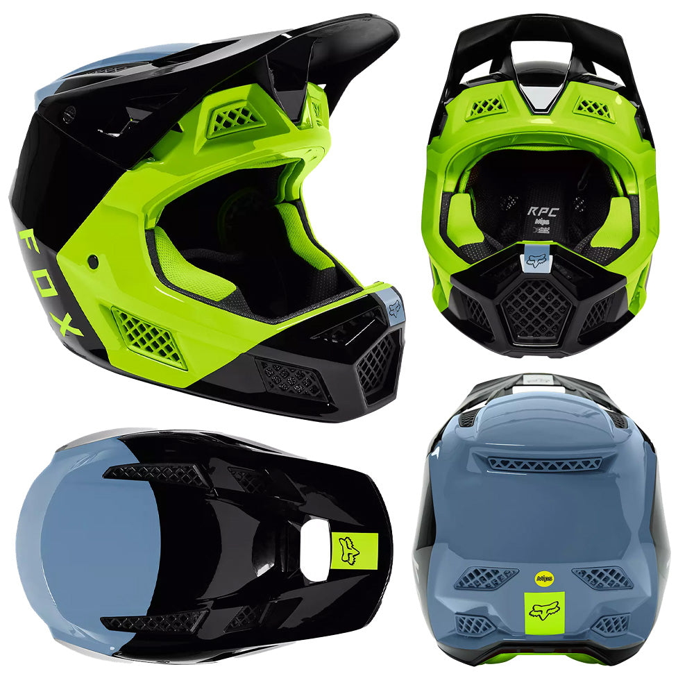 Fox Rampage Pro Carbon Helmet - XL - Fuel Dusty Blue