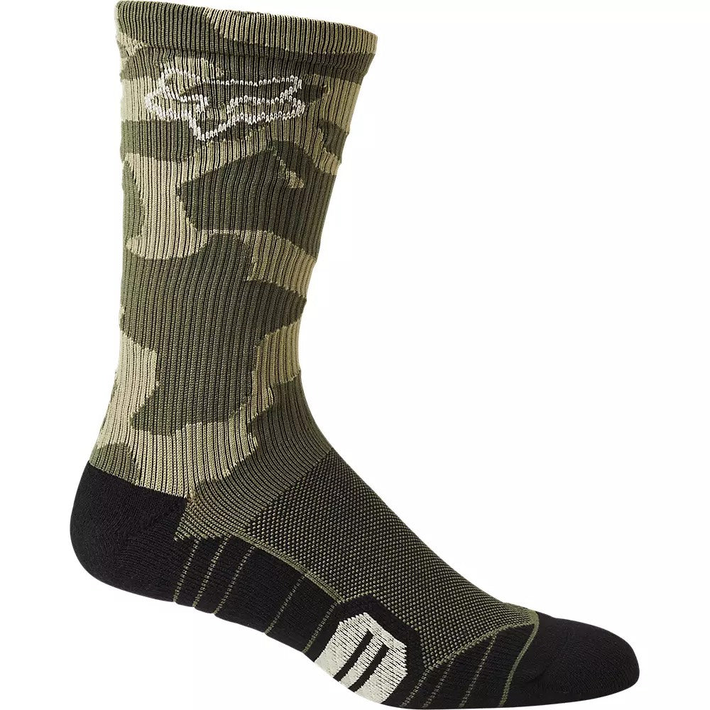Fox 8" Ranger Cushion Socks - S/M - Green Camo