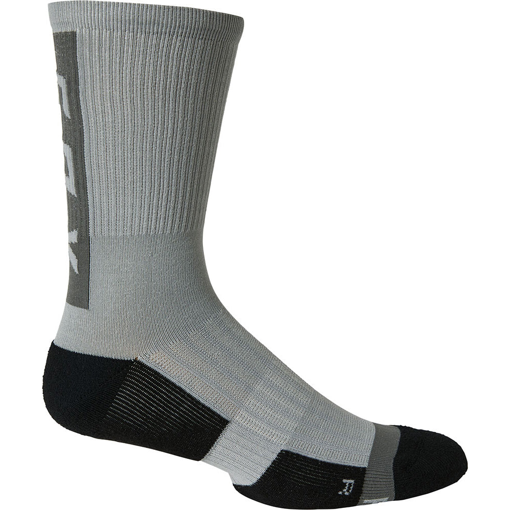 Fox 8" Ranger Lunar Cushion Socks - S/M - Light Grey