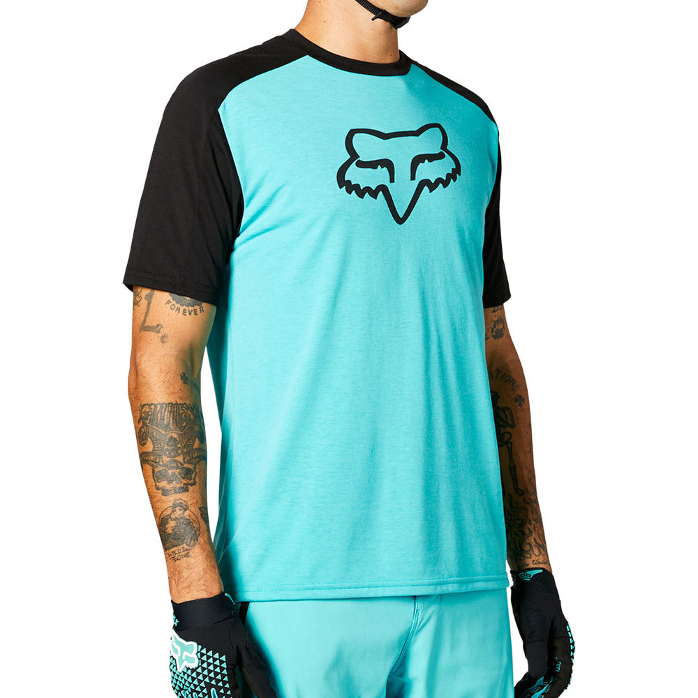 Fox Ranger Dri-Release Short Sleeve Jersey - XL - Bike Park Teal