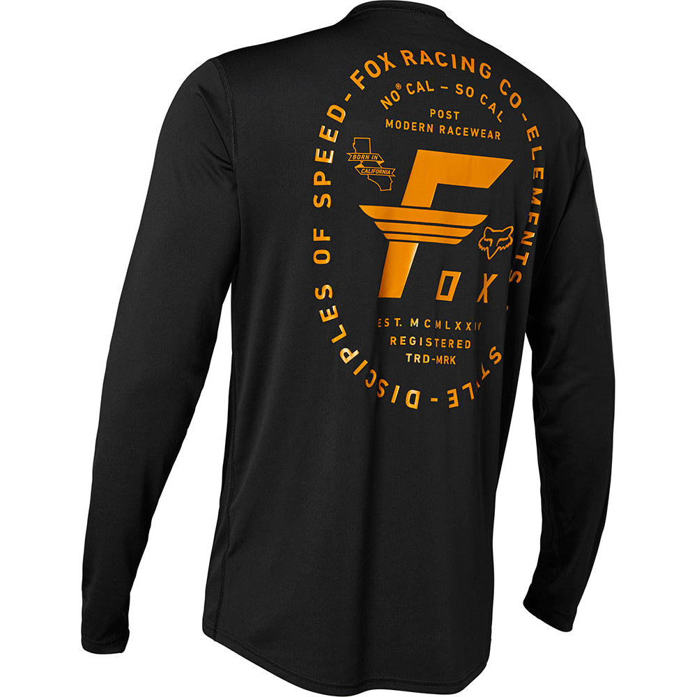 Fox Ranger Long Sleeve Jersey - S - Big F Black