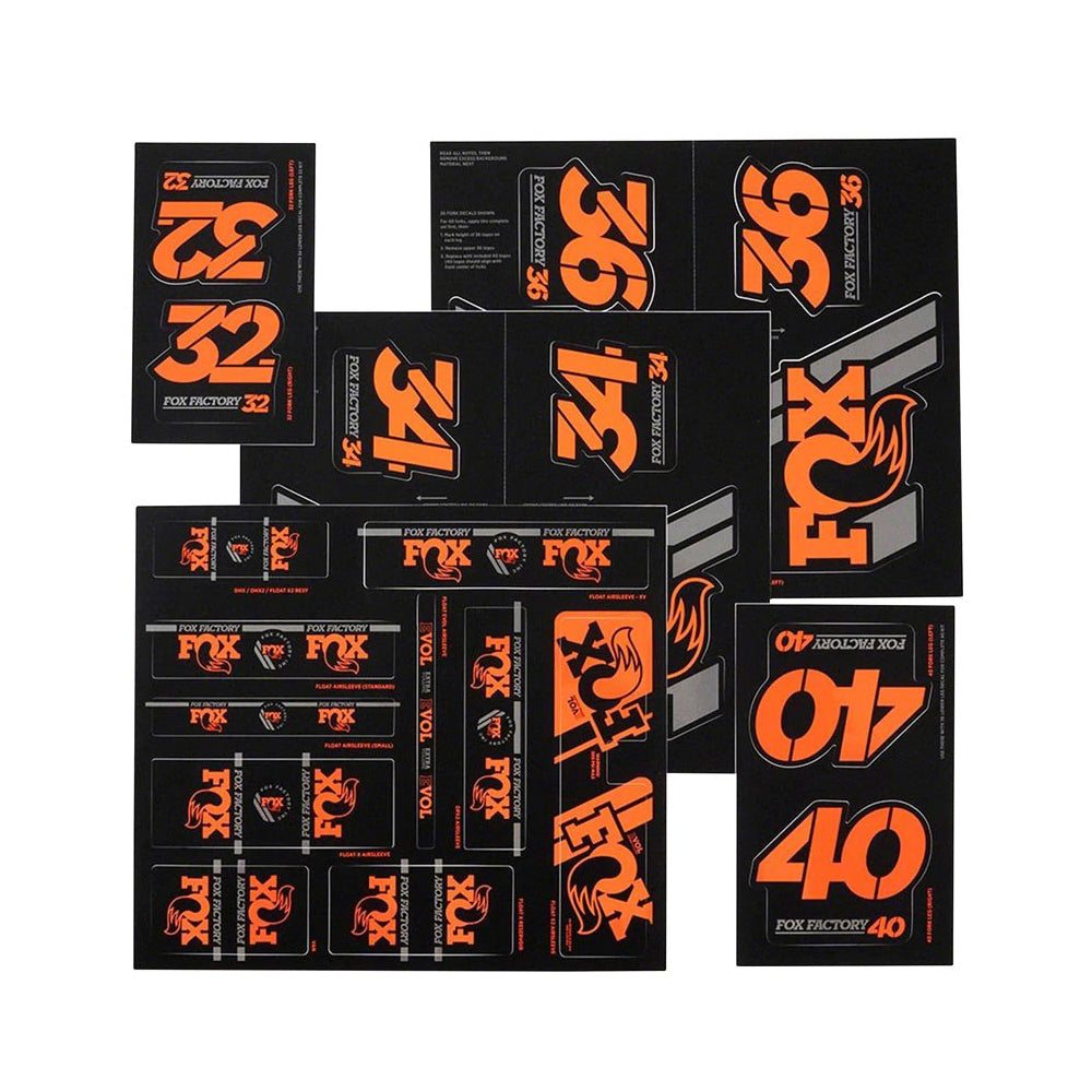 Fox Racing Shox Heritage Fork And Shock Decal Kit Fox Racing