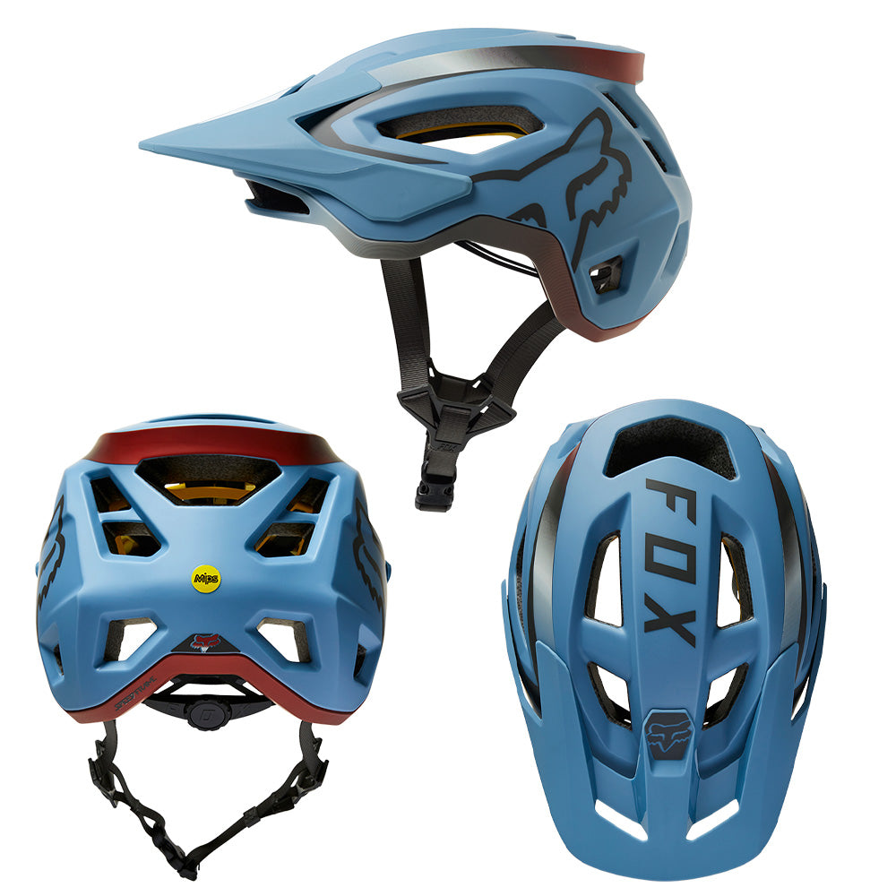 Fox Speedframe MIPS Helmet - L - Vnish Dusty Blue - AS-NZSÂ 2063-2008 Standard