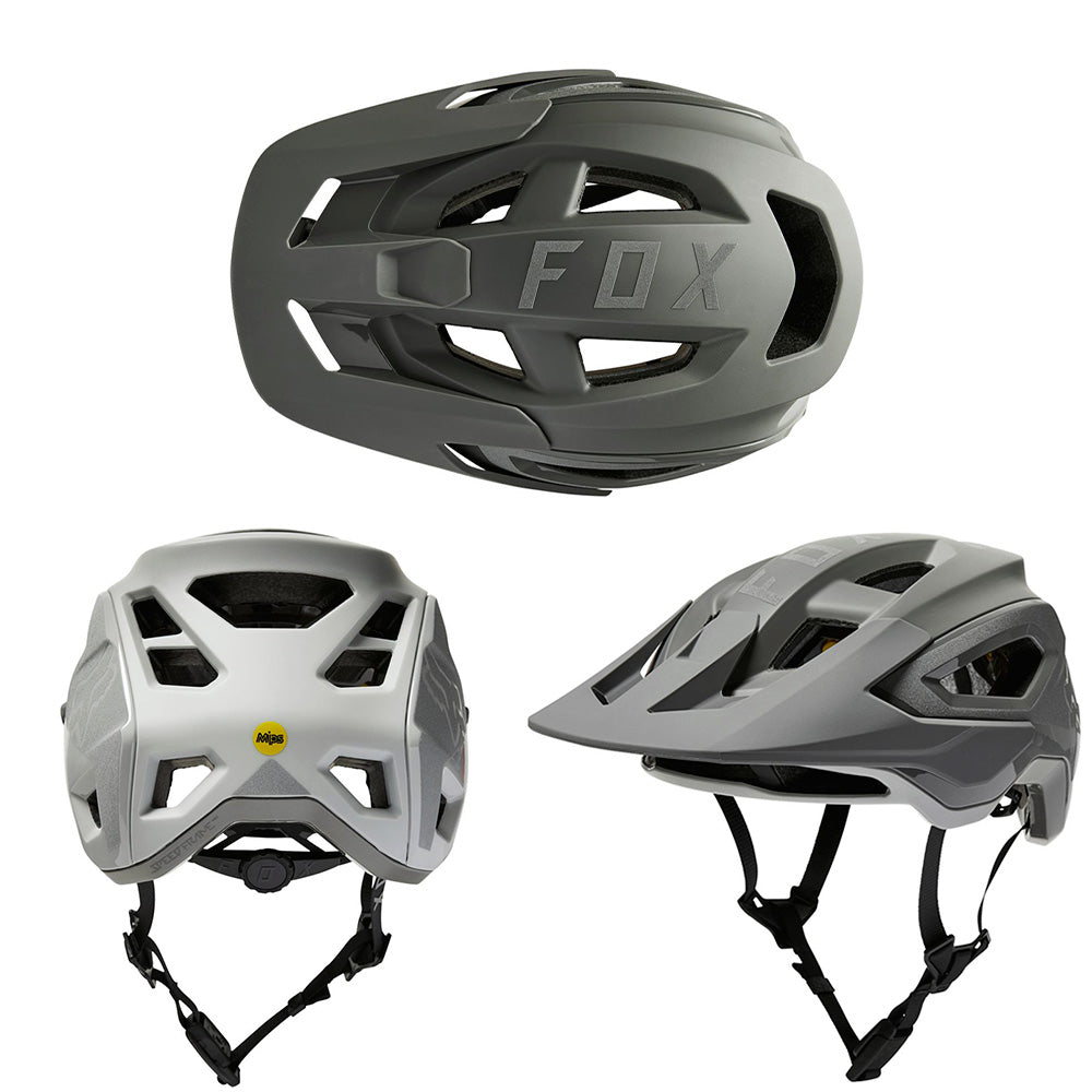 Fox Speedframe Pro Lunar MIPS Helmet - L - Lunar Light Grey - AS-NZS 2063-2008 Standard