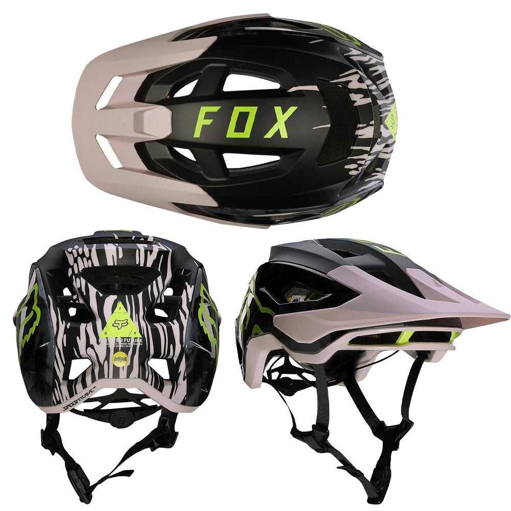 Fox Speedframe Pro MIPS Helmet - L - Black - Pink - AS-NZS 2063-2008 Standard