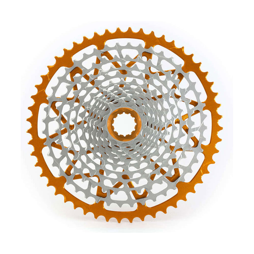 Garbaruk Shimano Driver Cassette - Shimano HG Splined - Orange - 11-52T - 12 Speed