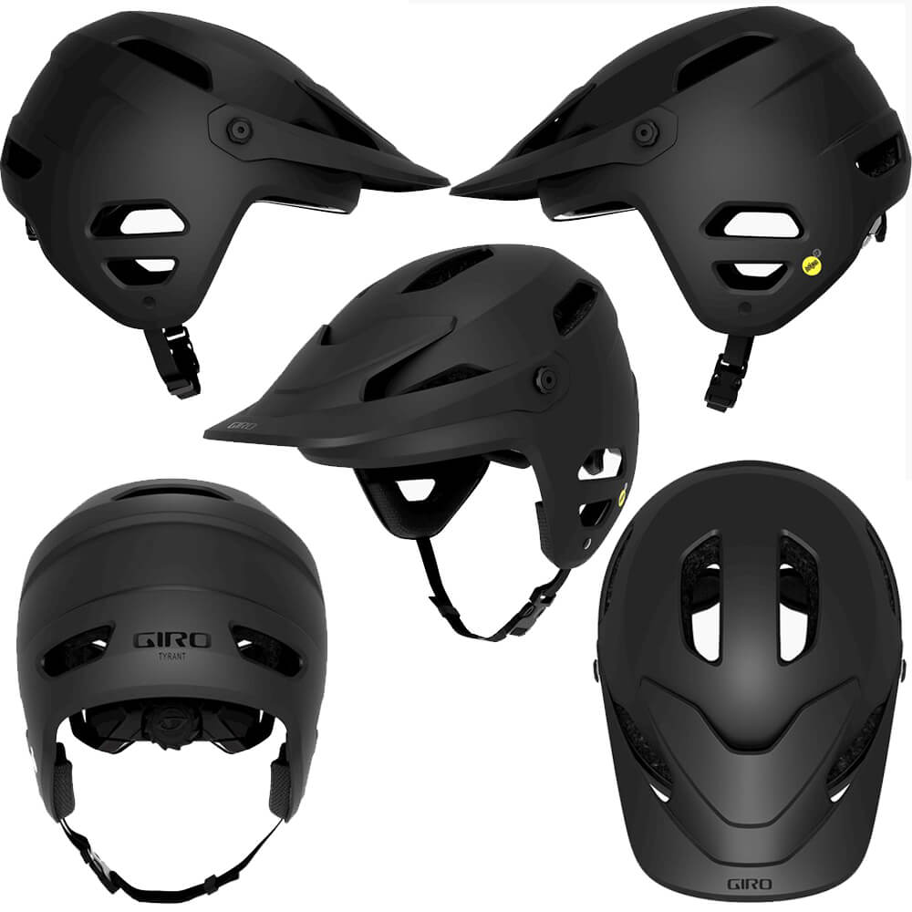 Giro Tyrant MIPS Helmet - L - Matte Black - AS-NZS 2063-2008 Standard