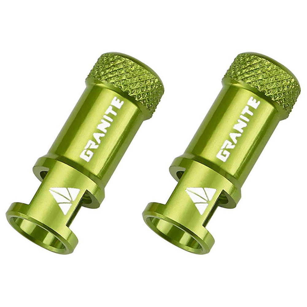 Granite Design Juicy Nipple Valve Cap Pair - Green