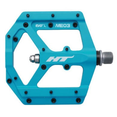 HT ME03 Magnesium Flat Pedals - Matte Blue