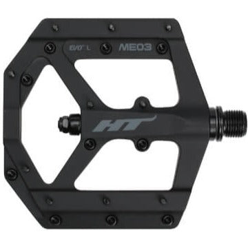 HT ME03 Magnesium Flat Pedals - Stealth Black