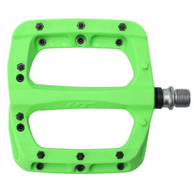 HT PA03A Composite Flat Pedals - Neon Green
