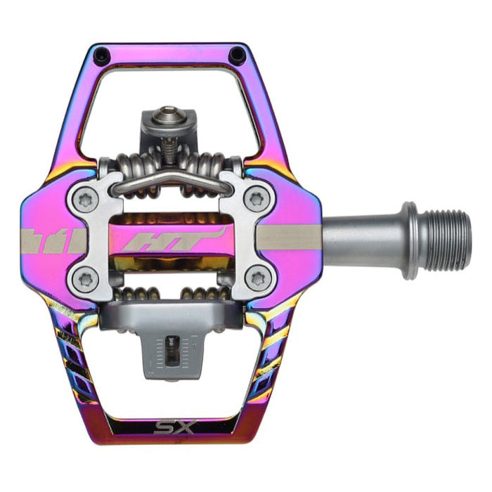 HT T1 Enduro Clip In Pedals - Oil Slick