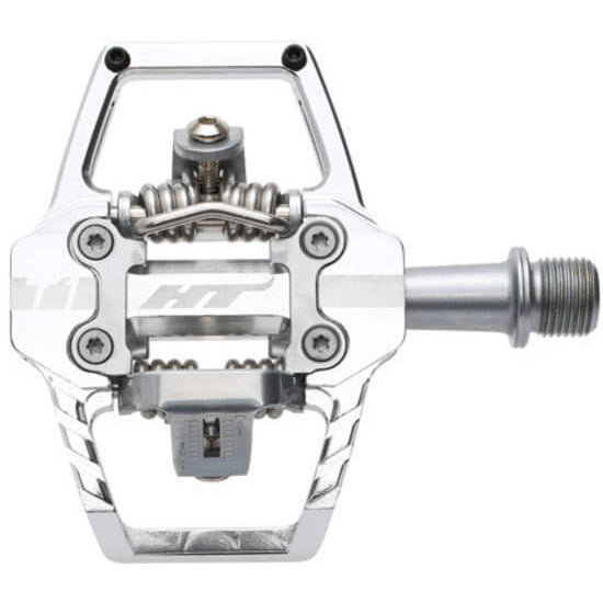 HT T1 Enduro Clip In Pedals - Silver