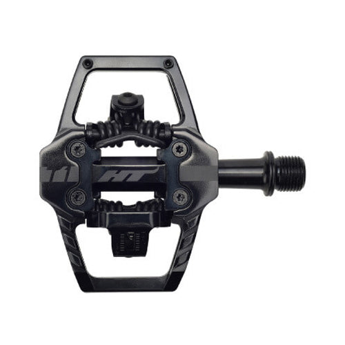 HT T1 Enduro Clip In Pedals - Stealth Black