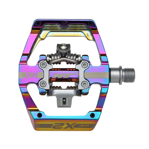 HT X2 DH Clip In Pedals - Oil Slick
