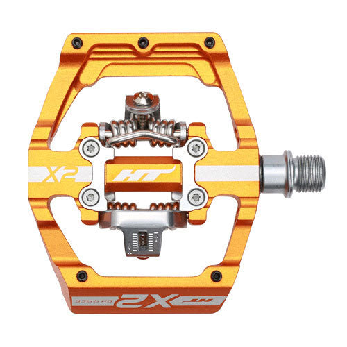 HT X2 DH Clip In Pedals - Orange