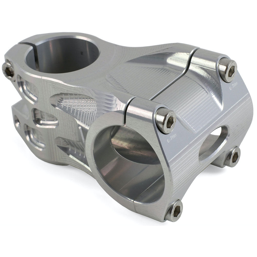 Hope AM-Freeride 31.8mm Bar Clamp Stem - Silver - 31.8mm - 50mm x 0 Degree - 1 1-8th Inch