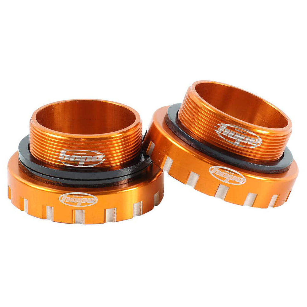 Hope Bottom Bracket For 30mm Spindle - 30mm - BSA Threaded - 68-73mm - Orange - Stainless Bearings