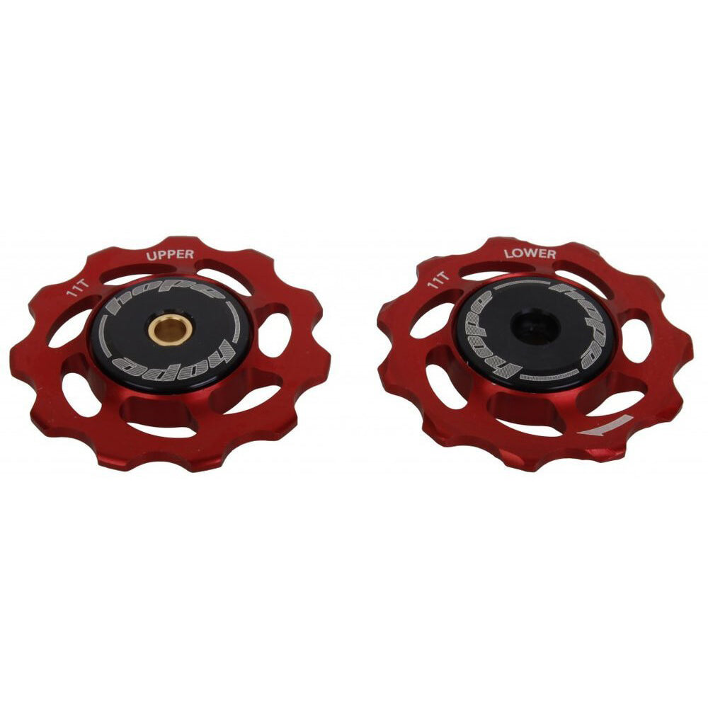 Hope Jockey Pulley Wheels - Red - Pair - 12T