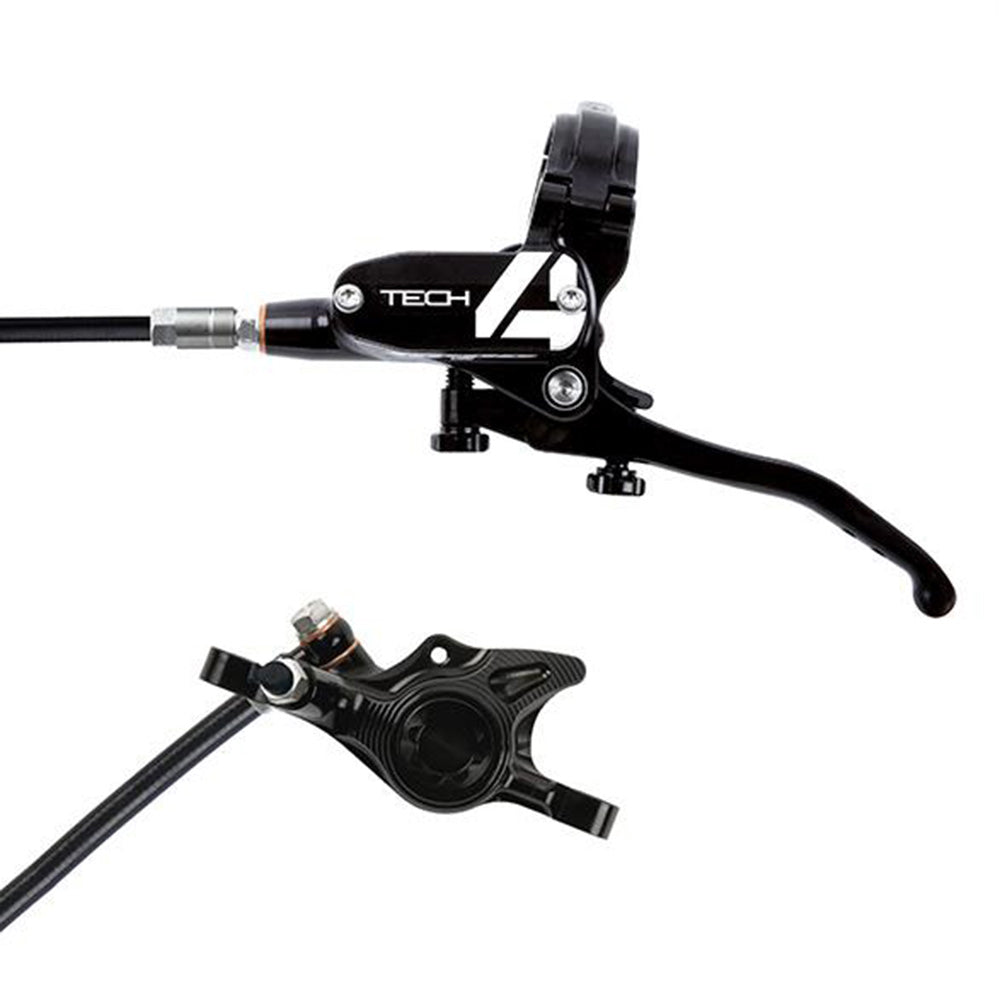 Hope Tech 4 X2 Disc Brake - Rear - Left Lever - Black - Black