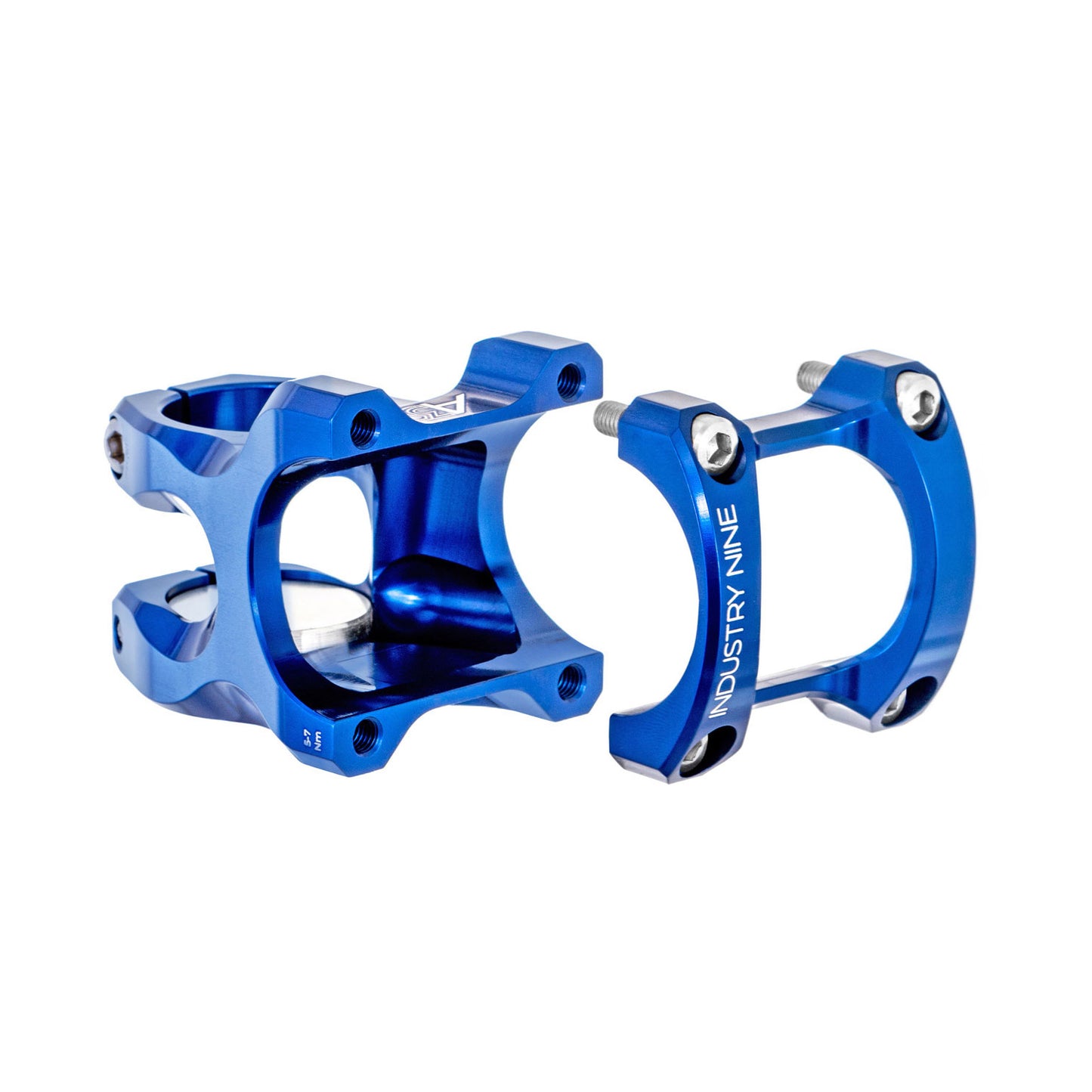 Industry Nine A35 Stem - Blue - 35mm - 40mm x 8 Degree - 1 1-8th Inch