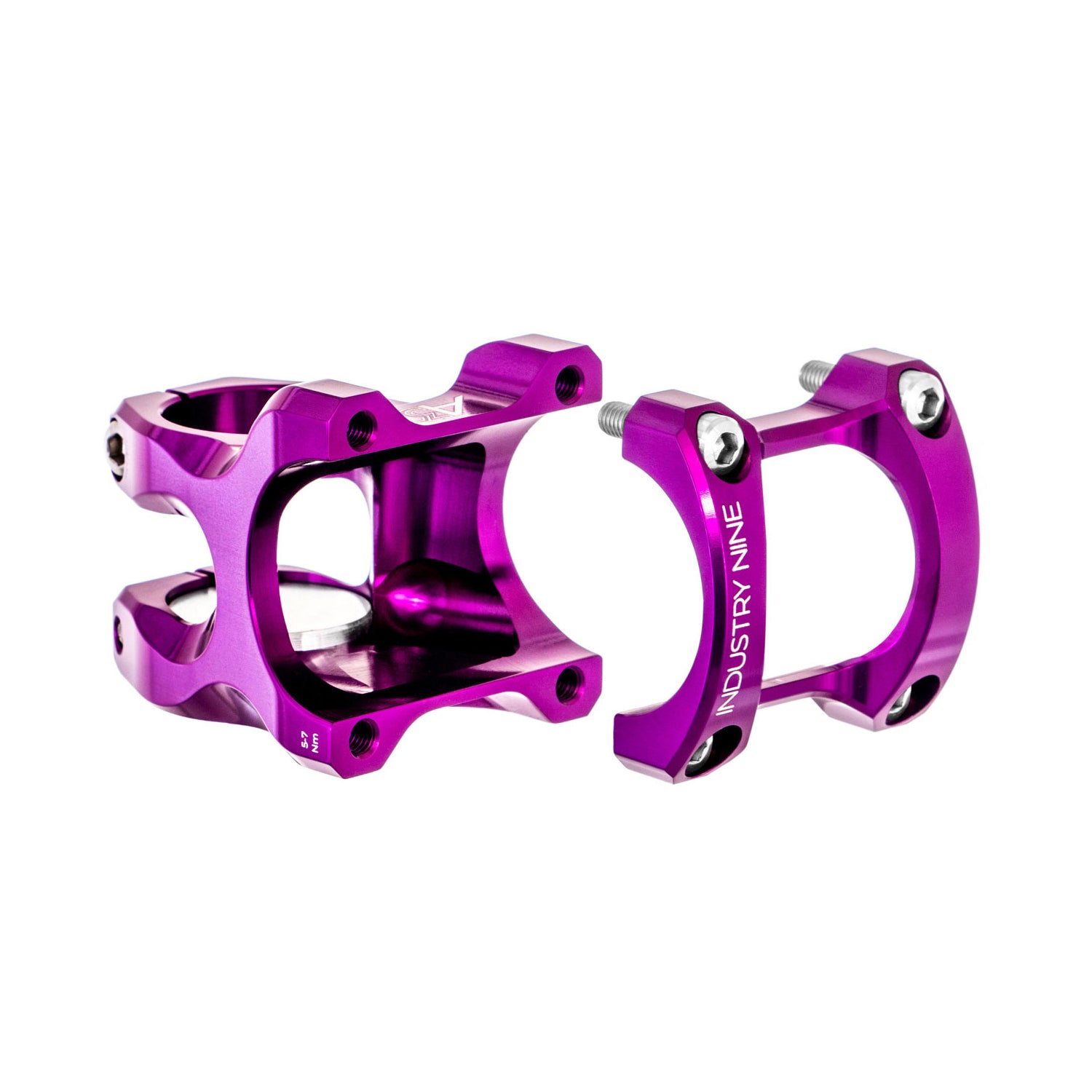 Industry Nine A35 Stem - Purple - 35mm - 40mm x 8 Degree - 1 Industry Nine A35 Stem - Purple - 35mm - 40mm x 8 Degree - 1