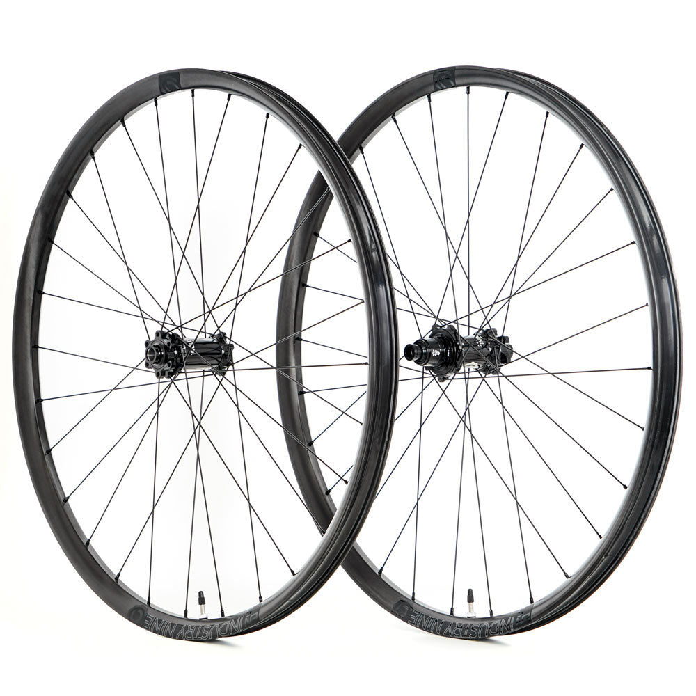 Industry Nine Enduro S Carbon Wheelset - XD Driver - Black - F-15x110mm Boost R-12x148mm Boost - 6 Bolt - Front and Rear - 29 Inch