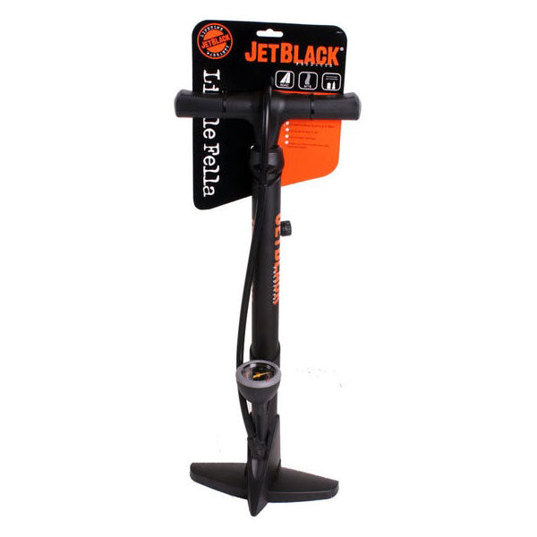JetBlack Little Fella Floor Pump with 2-way Head