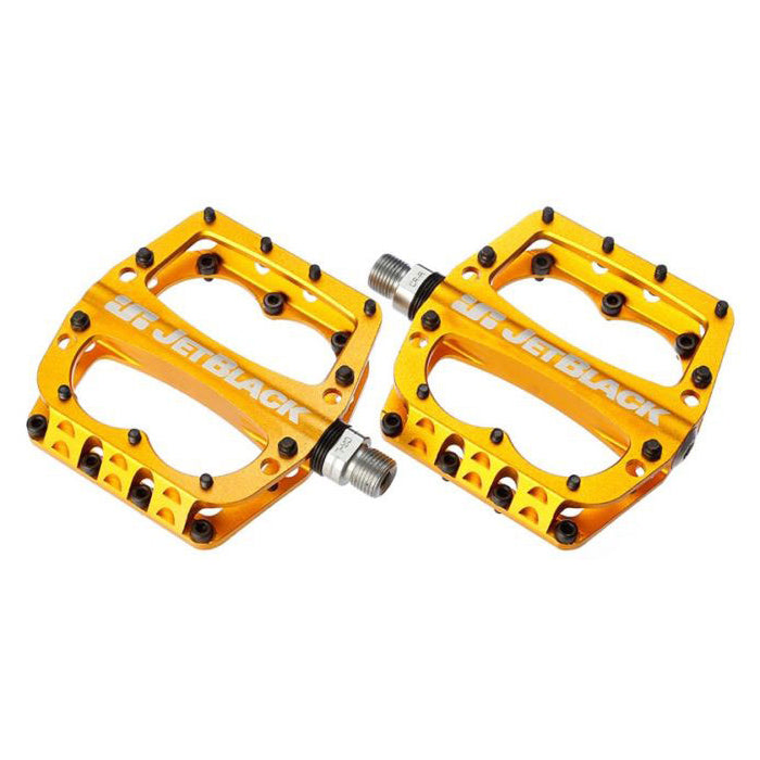 JetBlack Superlight Sealed Bearing Pedals - Gold
