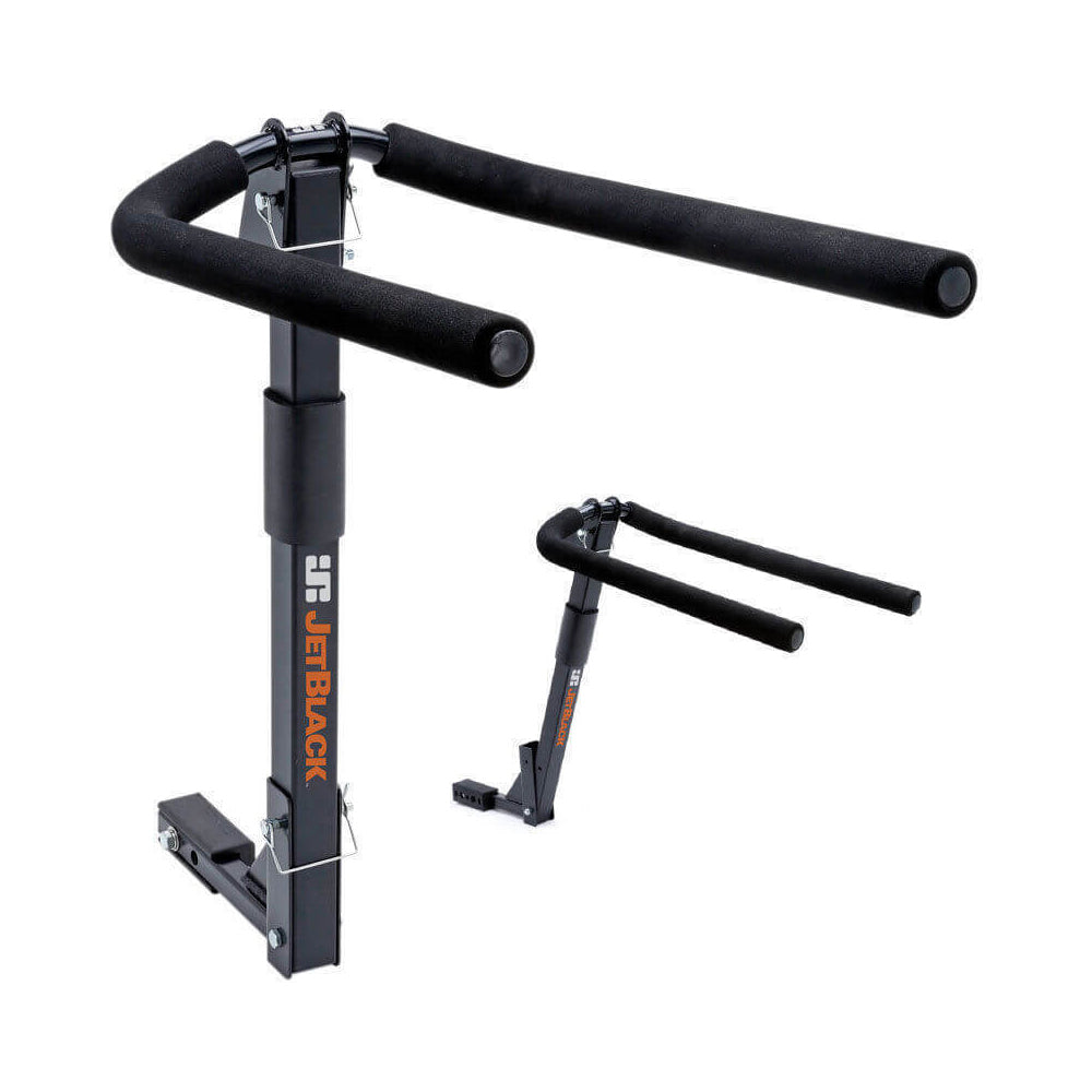 Jetblack Jetrack Double Folding Hitch Mounted Bike Rack - 4 Bike - Fits 32mm or 50mm