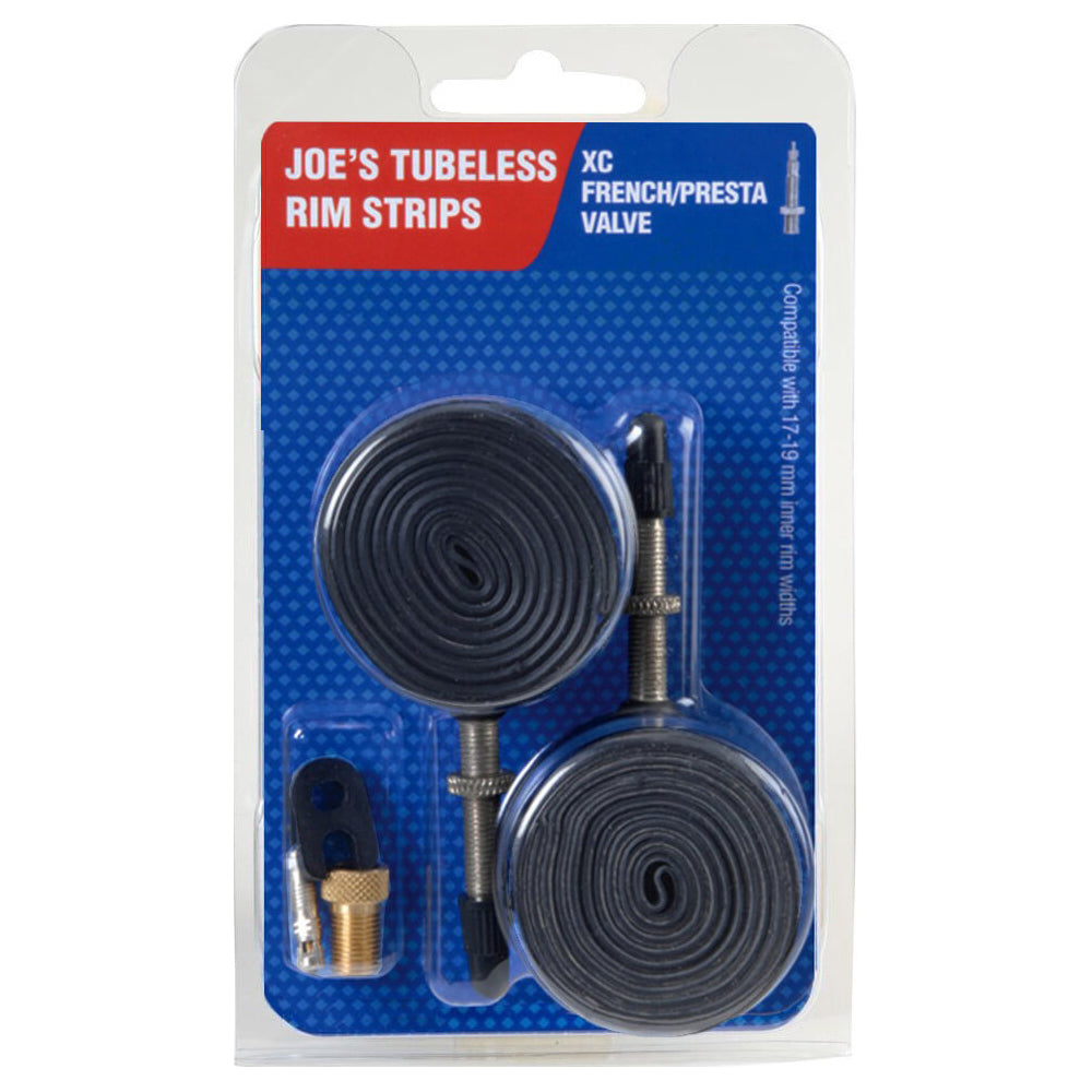 Joe's Rubber Rim Strip 2 Pack - Blue - Presta - 26-29 Inch 17-19mm Internal