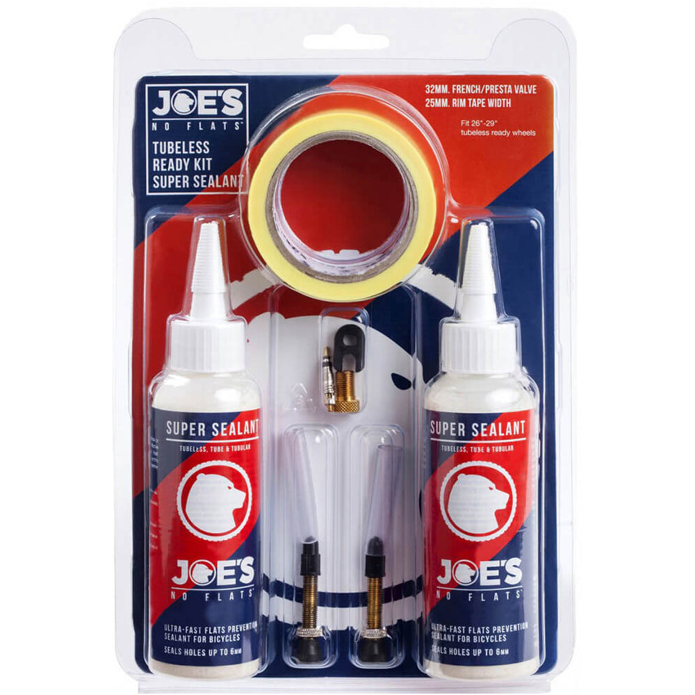 Joe's Tubeless Ready Kit - Suits 25mm+ Internal Width Rims - 48mm