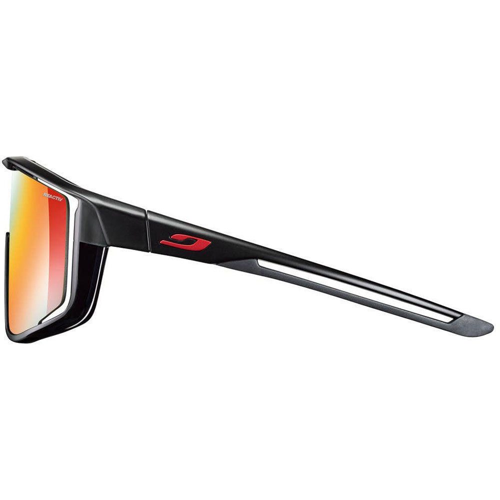 Julbo Fury Sunglasses - Translucent Black - Black - Reactiv Performance 1-3 LAF Lens - M