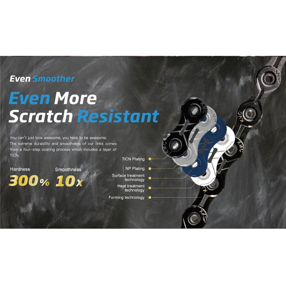 KMC DLC12 Pro Racing 12 Speed Chain - Black Magic - 12 Speed