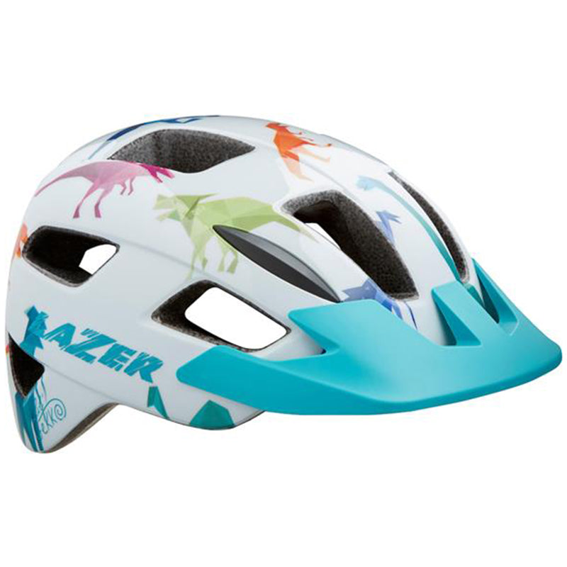 Lazer Lil Gekko Kids Helmet - Youth - One Size Fits Most - White Dino