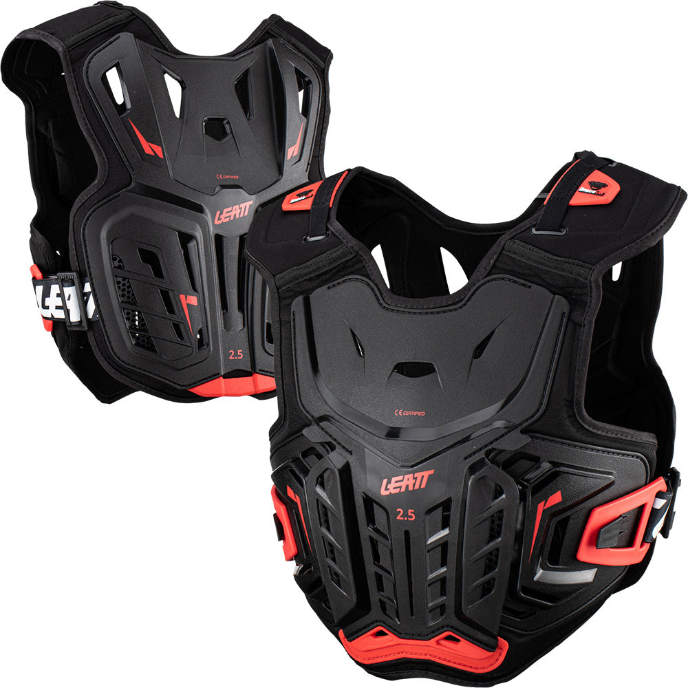 Leatt 2.5 Jr Chest Protector Youth SM Black Red MTB Direct