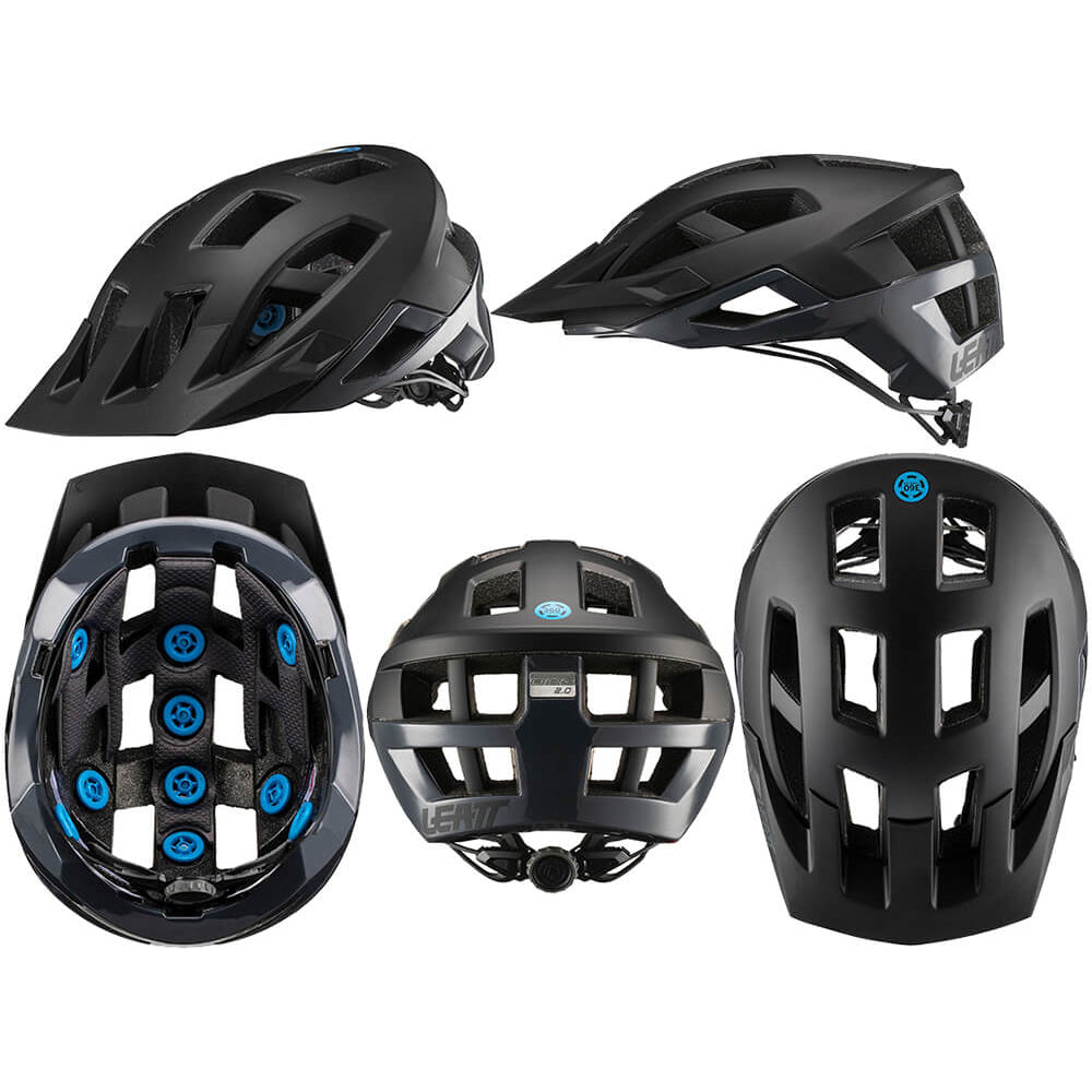Leatt DBX 2.0 Trail Helmet - M - Black Granite