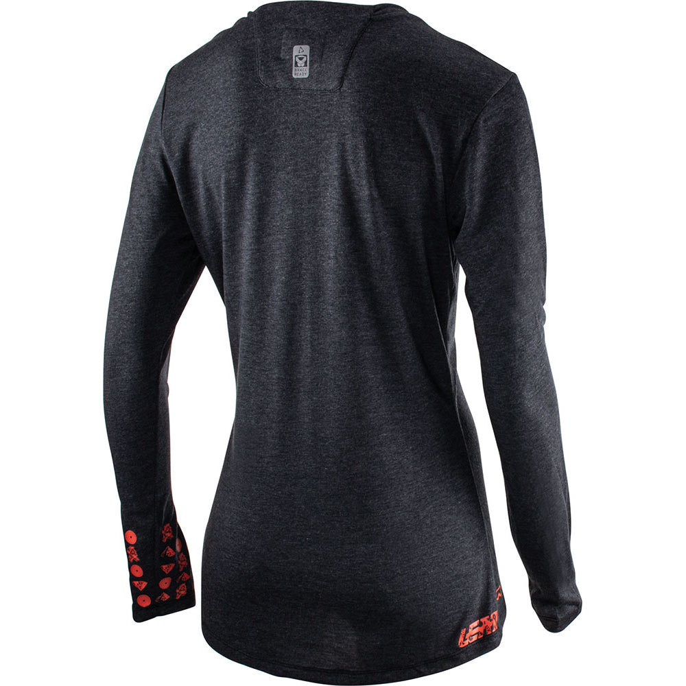 Leatt MTB Gravity 2.0 Women's Long Sleeve Jersey - M - Black