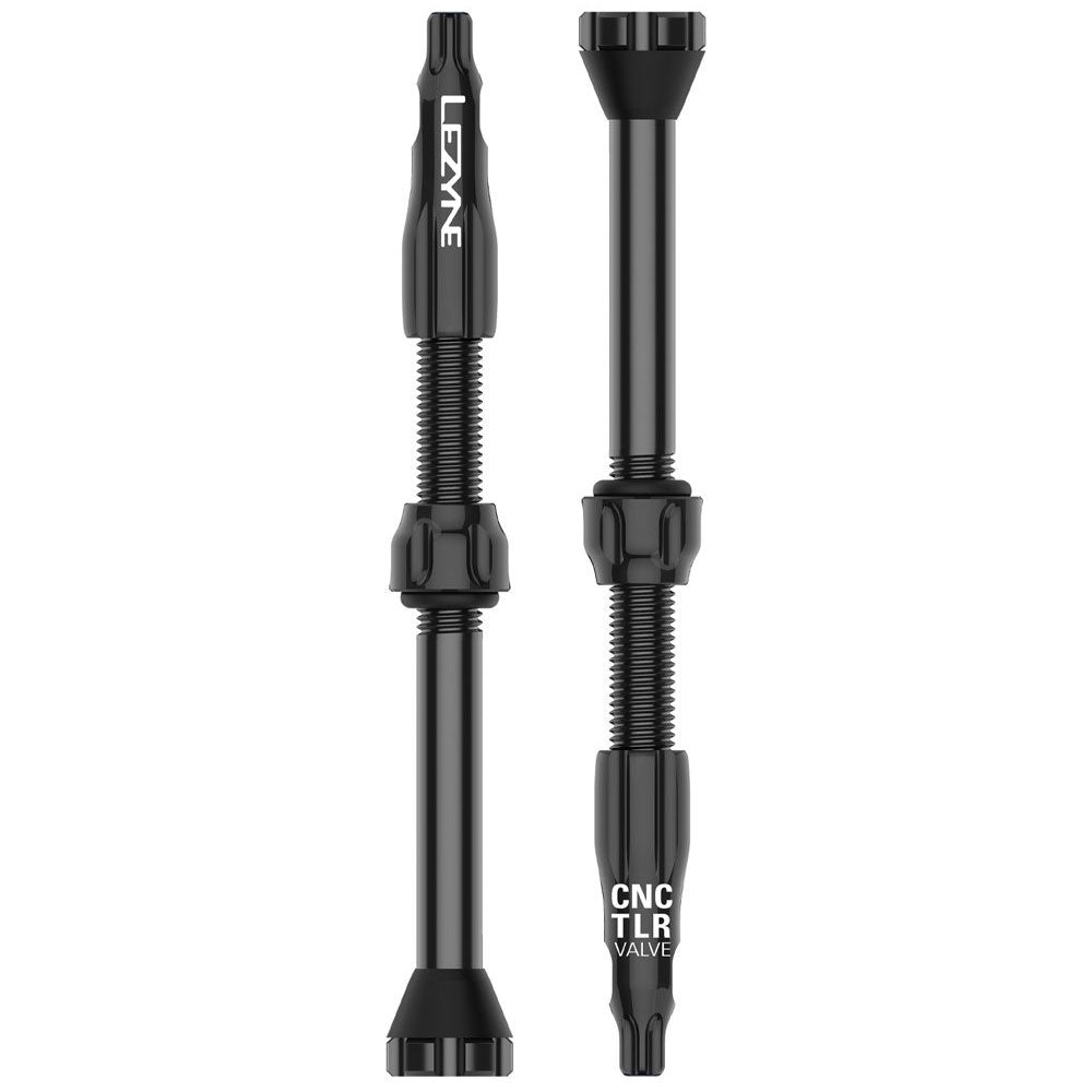 Lezyne CNC TLR Valves - Black - 60mm